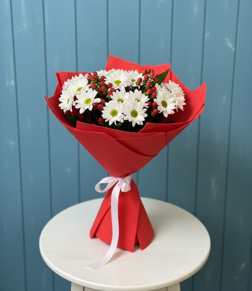 Букет цветов из: Хризантемы в Миатли