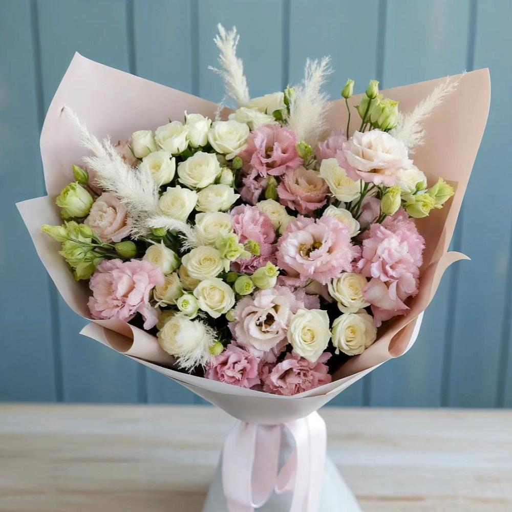 Букет цветов из: Альстромерии и Розы в Миатли