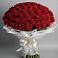 Букет 101 Красная роза Блэк Мэджик в Миатли
