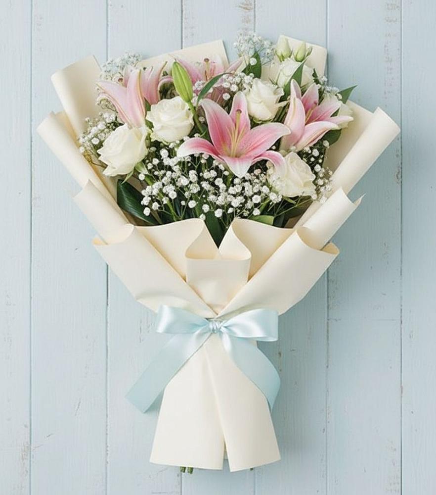 Букет цветов из: Лилии в Миатли