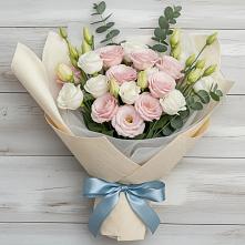 Букет цветов из:  Лизиантусы #REPLACE_PRED# Миатли