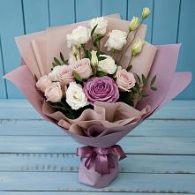 Букет цветов из:  Розы и Лизиантусы в Миатли