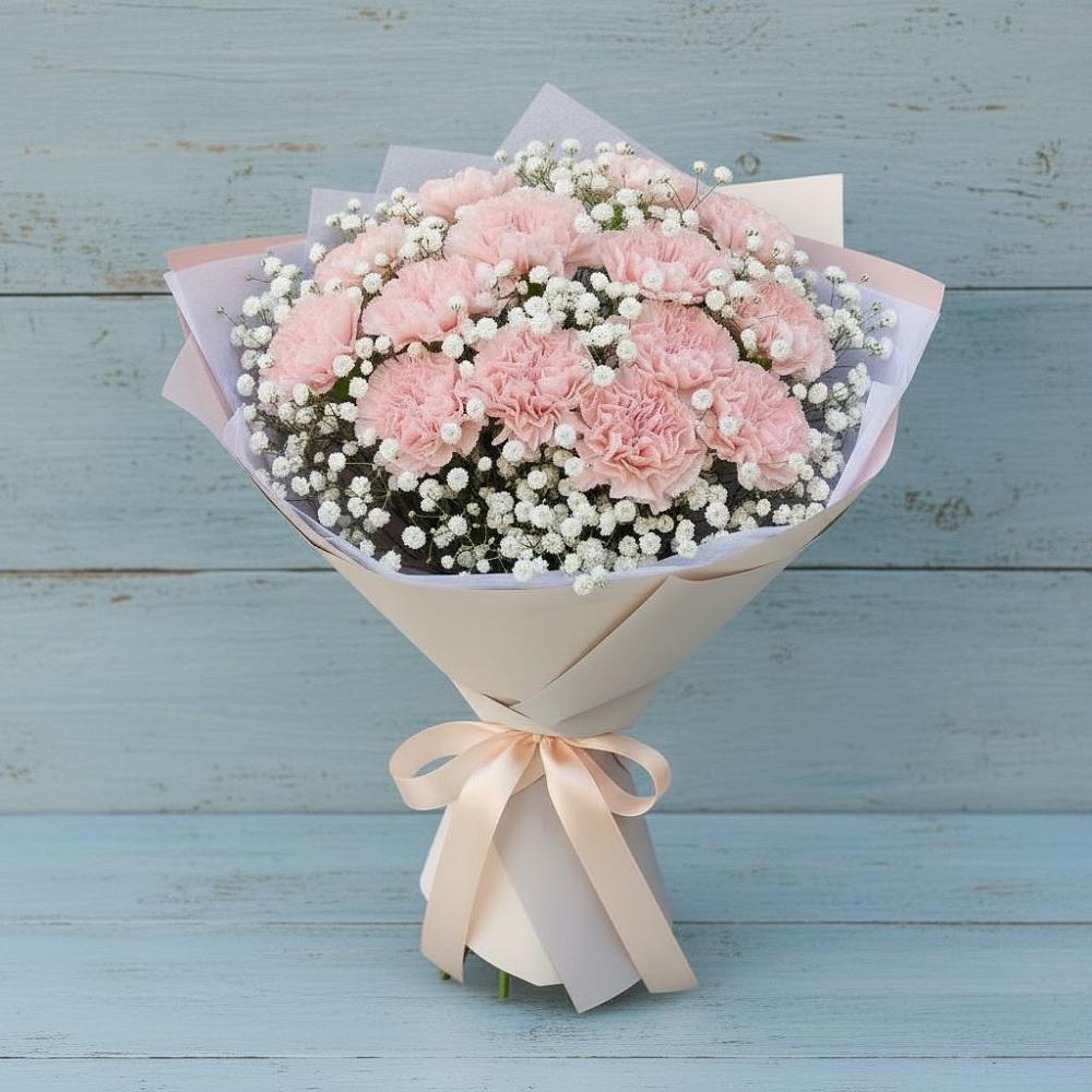 Букет цветов из: Гвоздики в Миатли