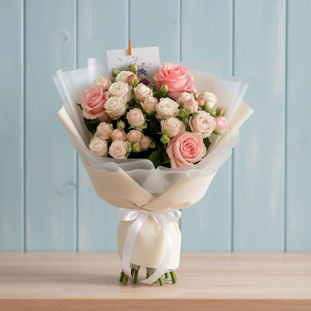 Букет цветов из: Розы в Миатли