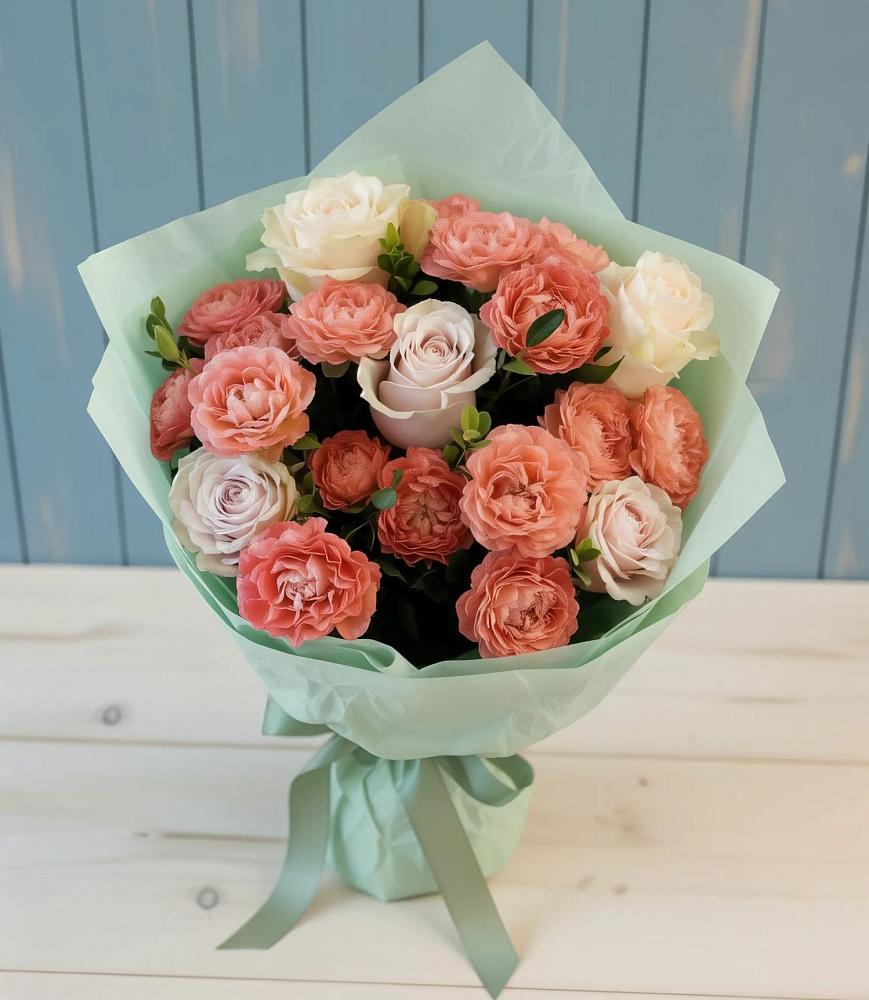 Букет цветов из: Розы в Миатли