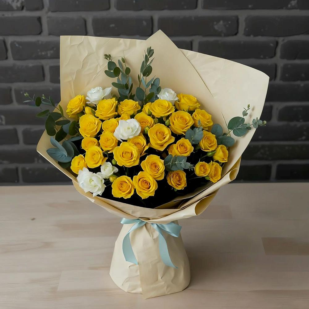 Букет цветов из: Розы в Миатли