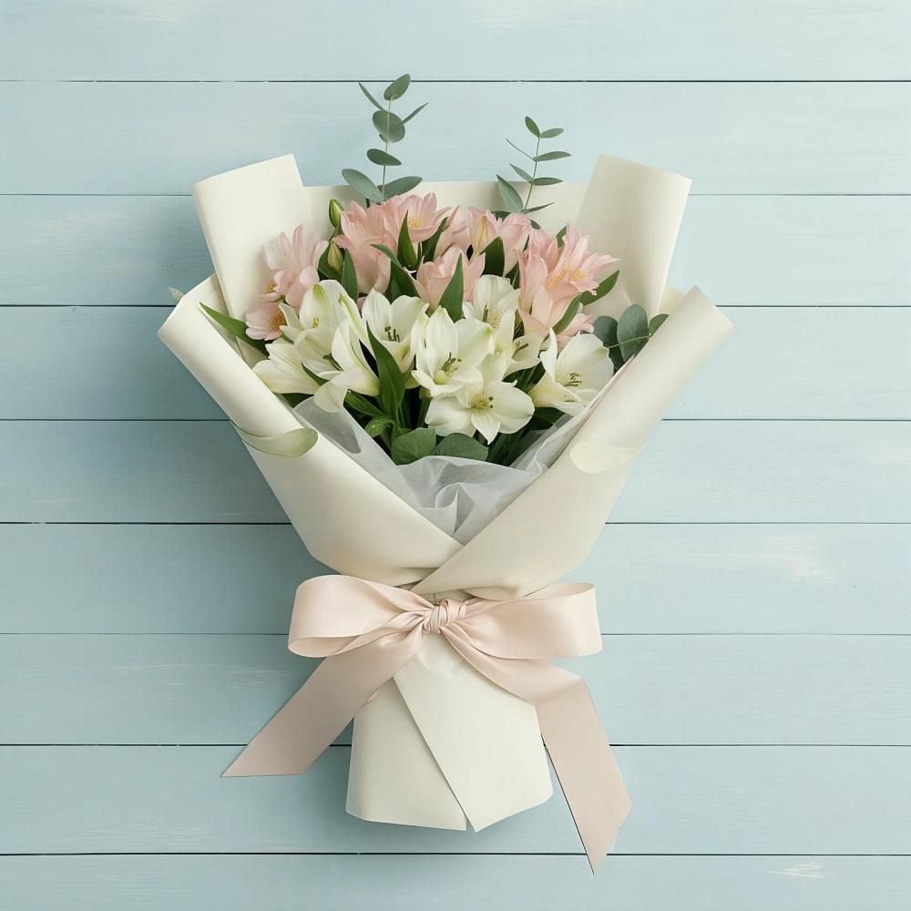 Букет цветов из: Альстромерии в Миатли