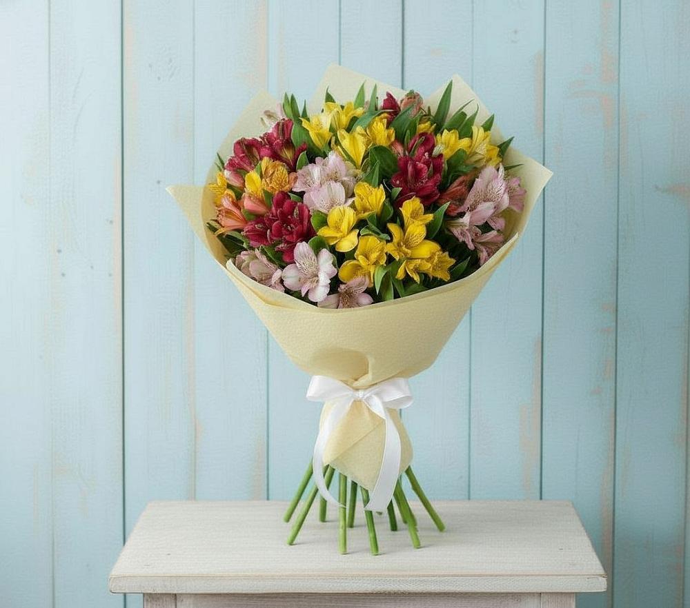 Букет цветов из: Альстромерии в Миатли