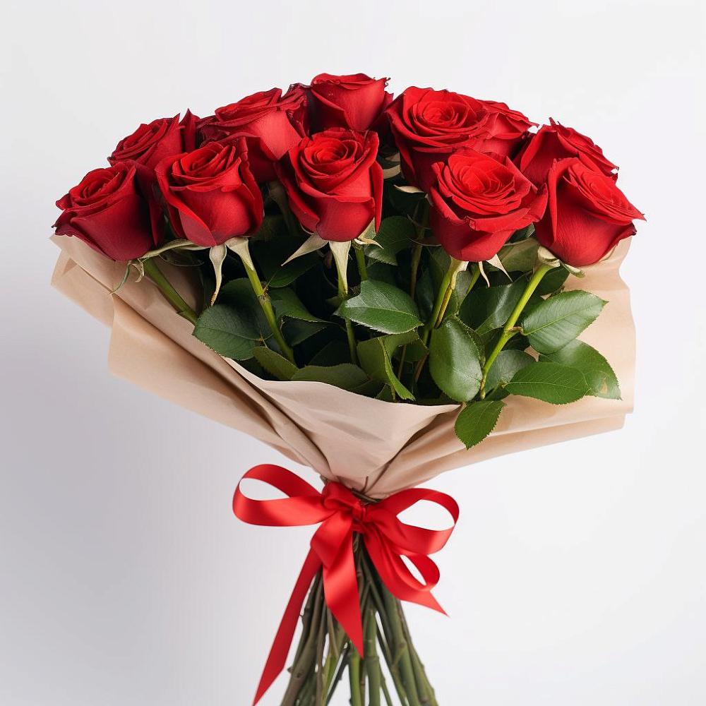 Букет 11 Красных роз Эдлесс Лав в Миатли